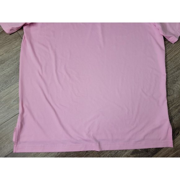 Peter Millar Summer Comfort Men's M Pink Polo Shirt Embroidered* Performance SS - Picture 10 of 10